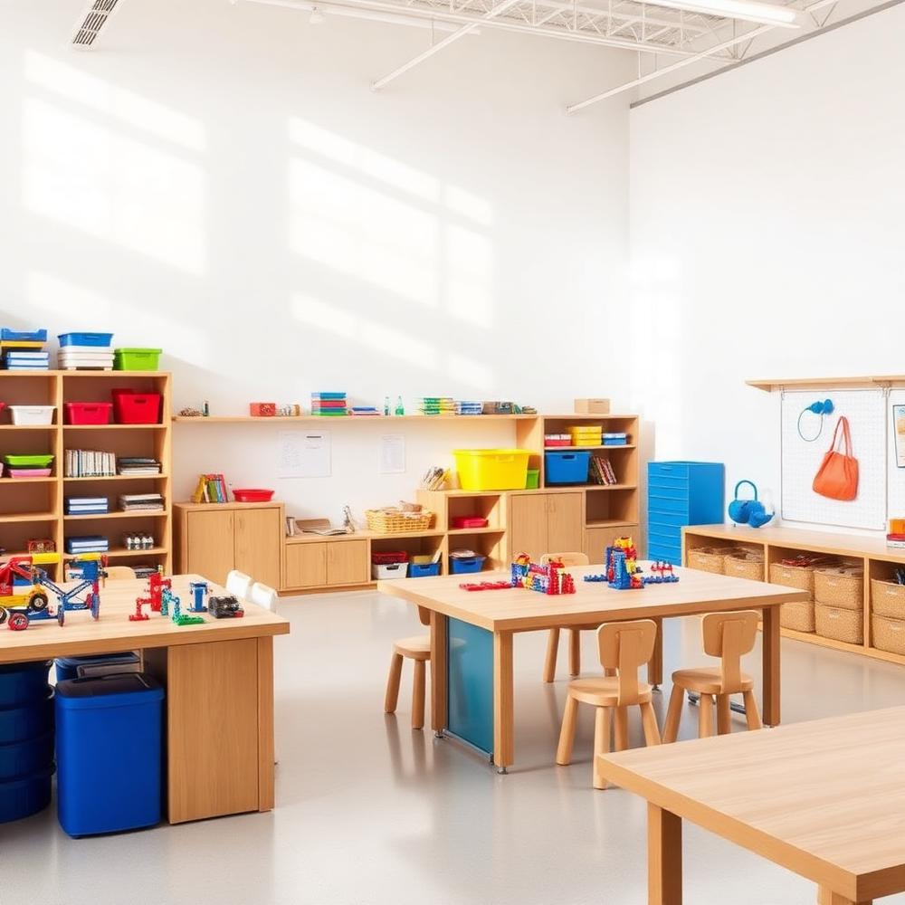 STEM maker space with hands-on projects